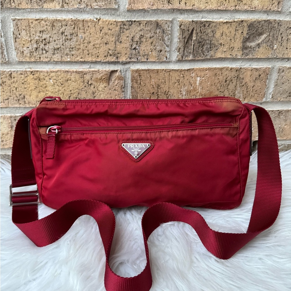 Prada Nylon Red Cossbody